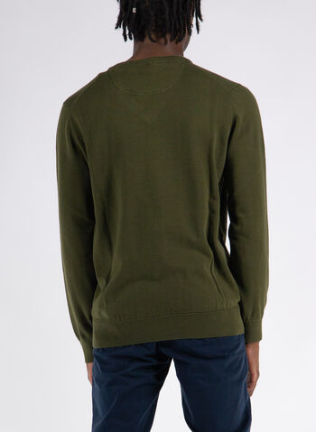 MAGLIONE COLLO A V, 302 OLIVE, small