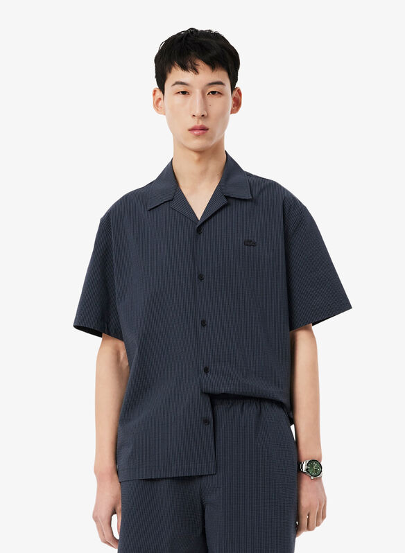 CAMICIA GOFFRATA RELAXED, 4CI GRAFITE, medium