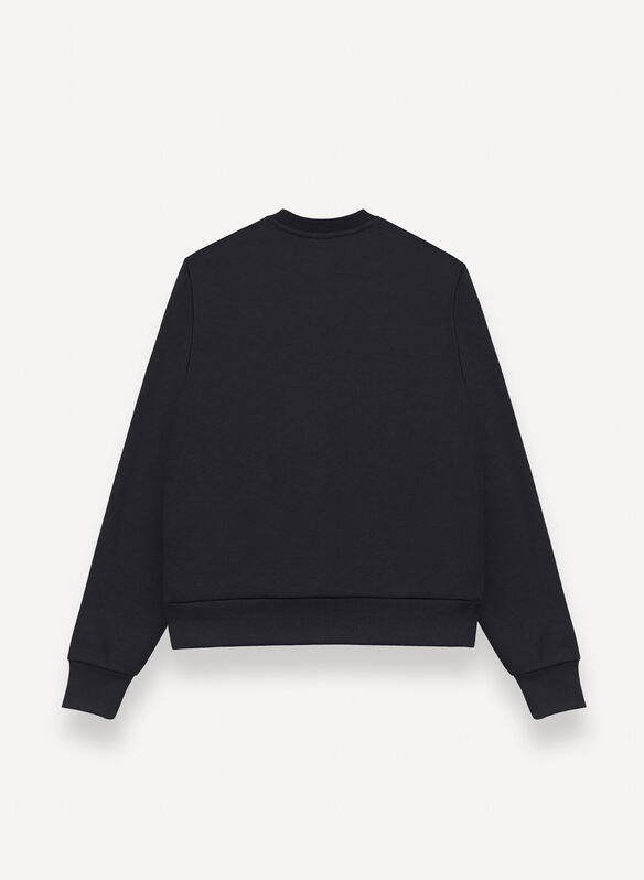 FELPA GIROCOLLO COTTON, 99 BLK, medium