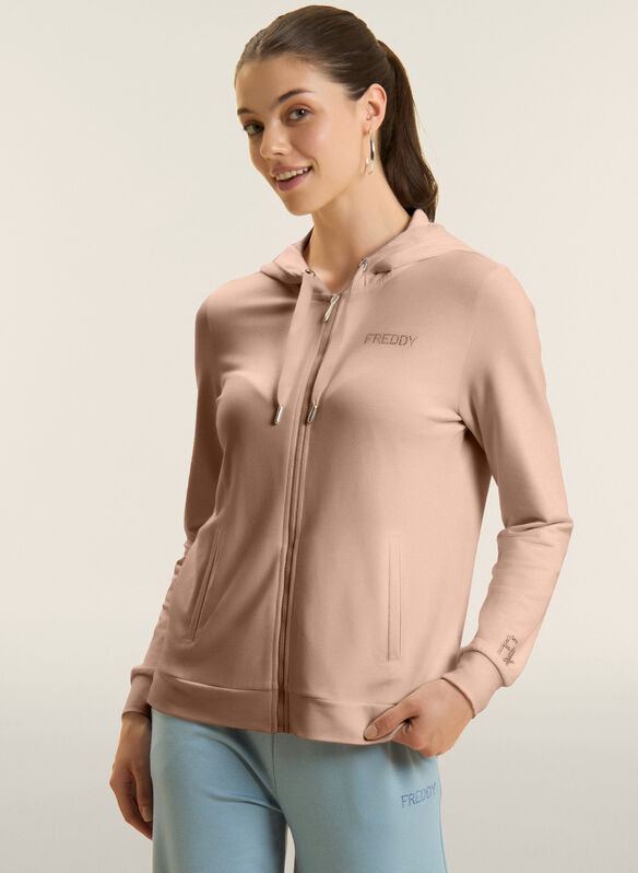 FELPA LOGO FREDDY IN STRASS, Z75 CIPRIA, medium