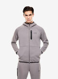 FELPA CON CAPPUCCIO DYNAMIC ATHLETE IN TESSUTO TECNICO NATURAL VENTUS7, U8086 SMOKE, thumb