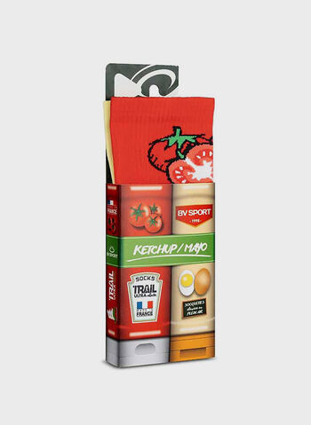 CALZA TRAIL ULTRA KETCHUP MAYO UNISEX, KETCHUP/MAYO, small