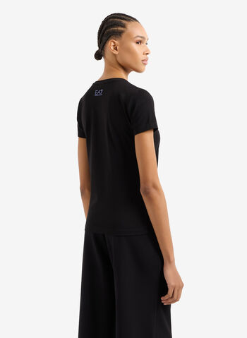 T-SHIRT LOGO PAJETTE, UC001 BLK, small