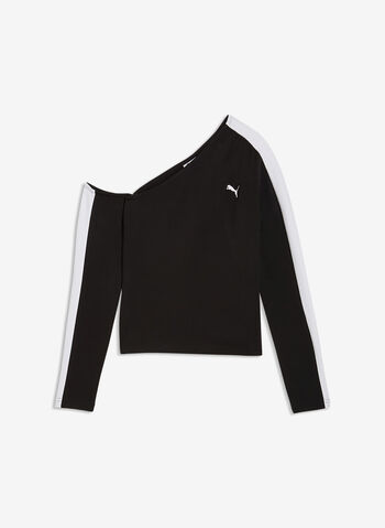 T.SHIRT ASYMMETRIC, 01 BLK, small