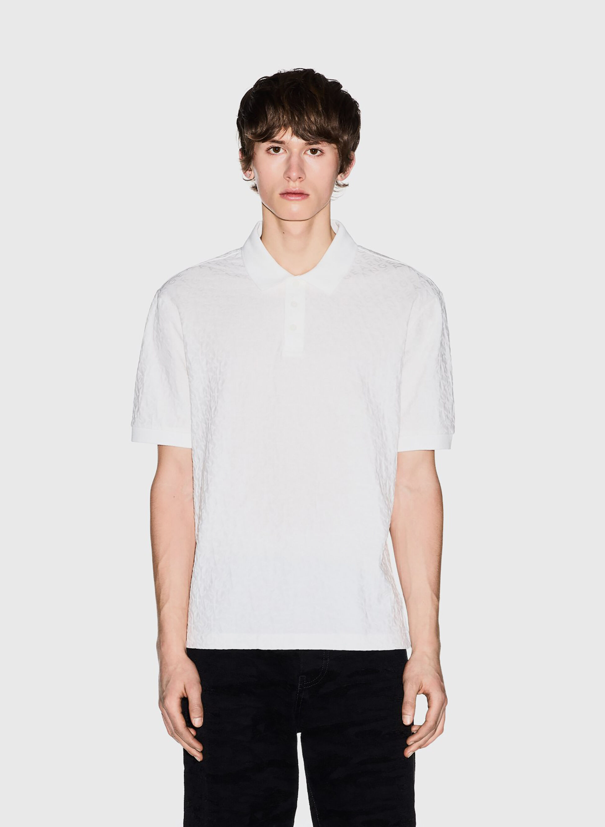 POLO JACQUARD IN COTONE MERCERIZZATO S