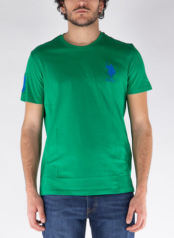 T-SHIRT GIROCOLLO MICK, 140 GREEN, small