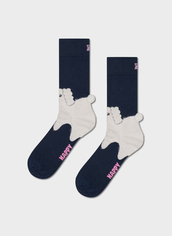 CALZA FLUFFY DOG UNISEX, NAVY, small