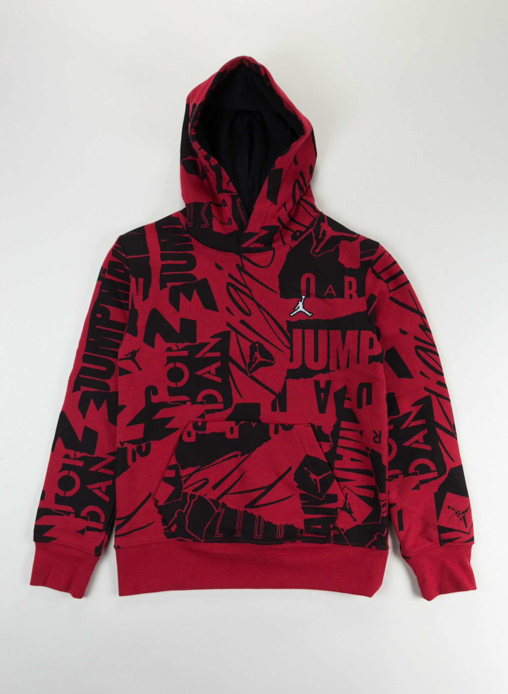 NIKE FELPA PRINTED JORDAN RAGAZZO Nero, Rosso Bambino | Sport85