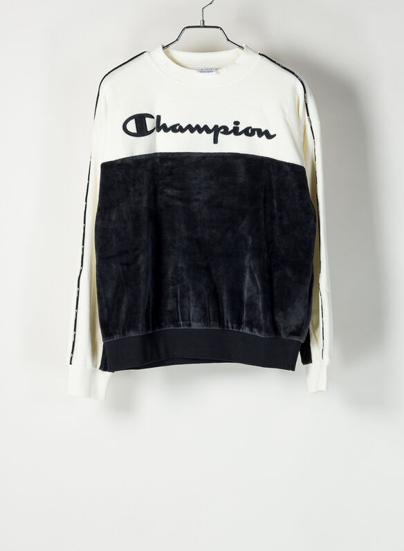 FELPA VELOUR GIRO LOGO, KK001BLKPANNA, medium