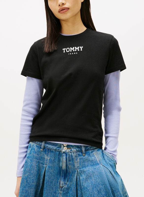 T-SHIRT LOGO STAMPATO, BDS BLK, medium