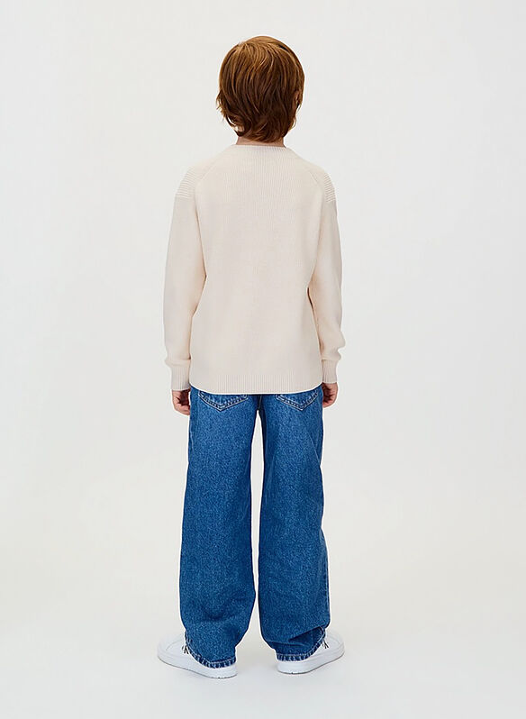 MAGLIONE CON LOGO, PGB PANNA, medium