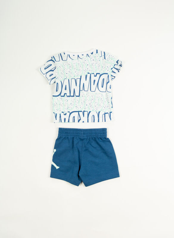 COMPLETO T-SHIRT+ SHORTS JORDAN BIMBO, U1R BLUE, medium