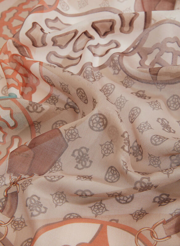 PASHMINA SIGLATA, OWL BROWN, medium