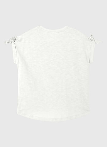 T-SHIRT VEET CROP STAMPA RAGAZZA, BRIGHT WHITE WHT, small