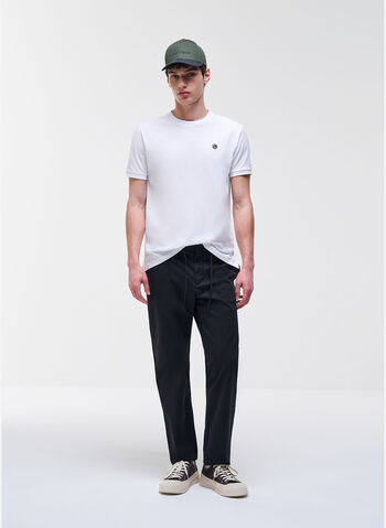 T-SHIRT IN PIQU&Eacute; DI COTONE, 01 WHT, small
