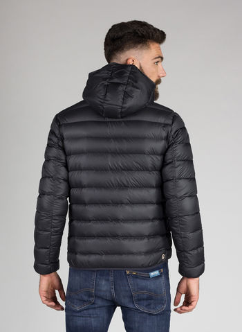 PIUMINO UOMO CAPPUCCIO FISSO, 99BLK, small