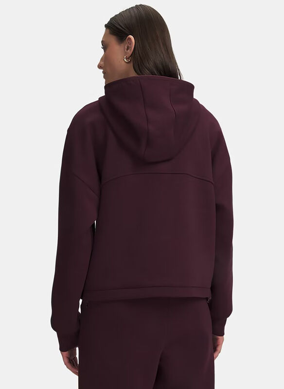 FELPA UNSTOPPABLE FULL ZIP FLC, 0945 BORDO, medium