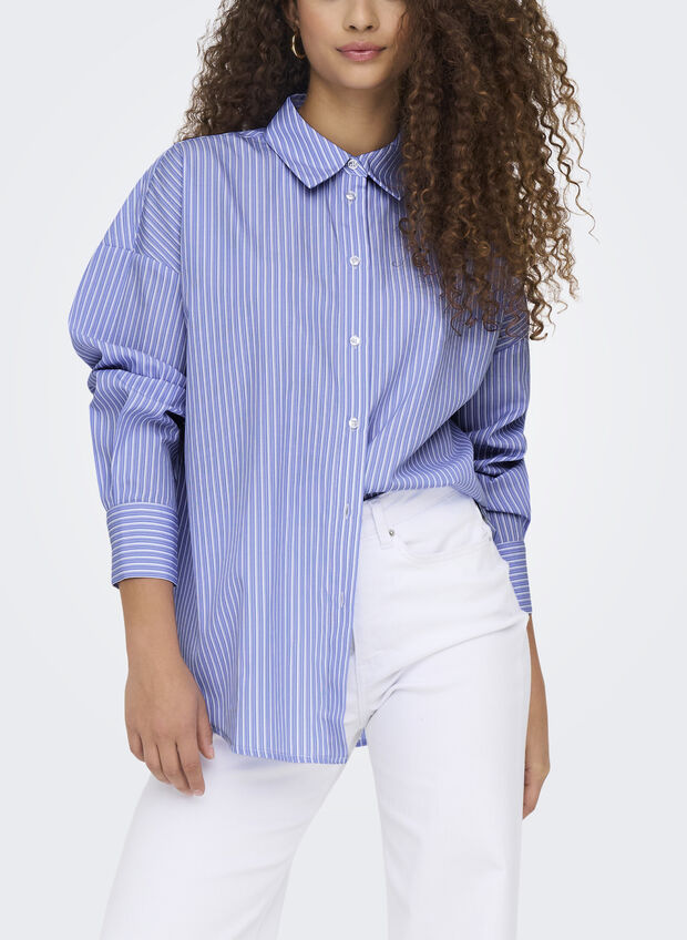 CAMICIA LONGSLEEVE SUZI, MEDEUM BLUE, large