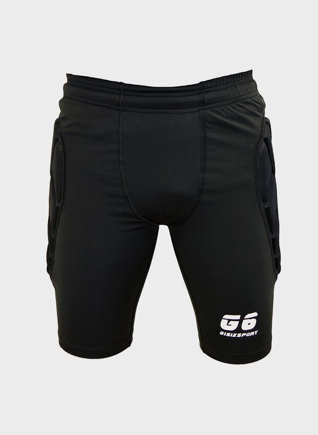 SHORT COMPRESSION PORTIERE, BLK, large