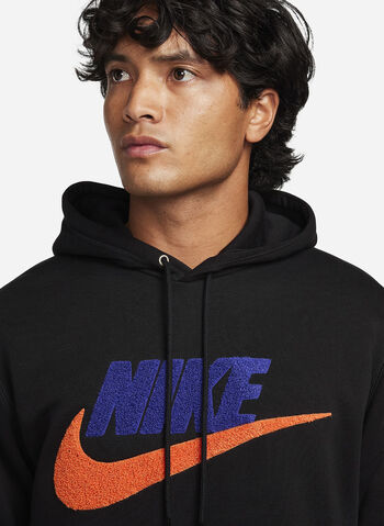 FELPA HOODIE NIKE CLUB, 010 BLK, small