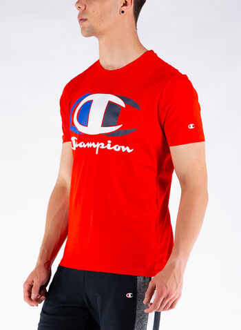 T-SHIRT GRAPHIC SHOP LOGO, RS033RED, small