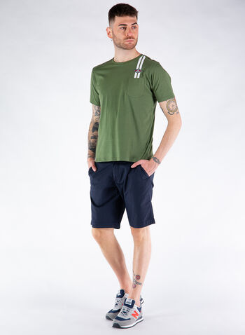 T-SHIRT TWO STRIPES, 838OLIVE, small