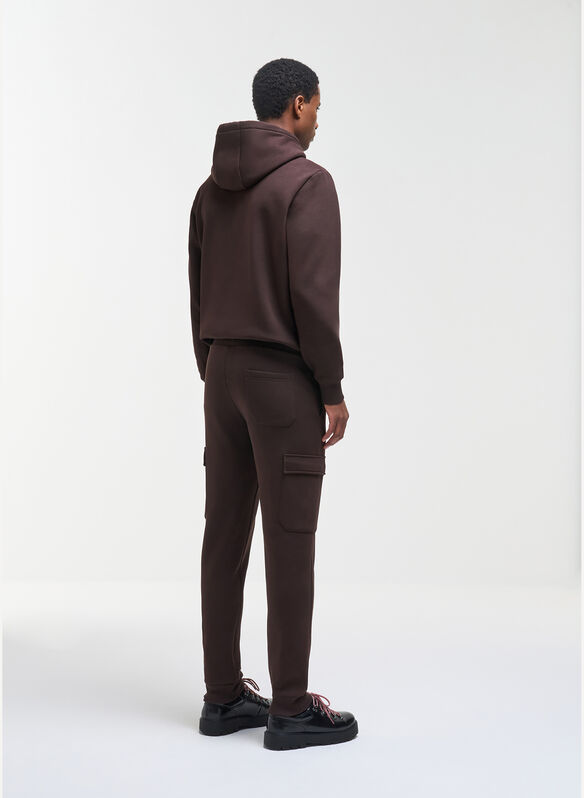PANTALONE CARGO STYLE FELPA, 790 COFFEE, medium