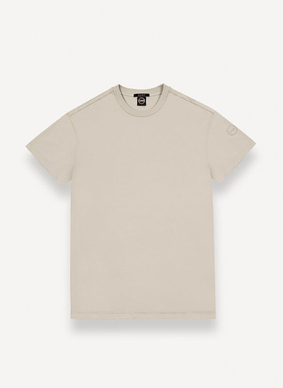 T-SHIRT MC MICRO LOGO, 764 GESSO, medium