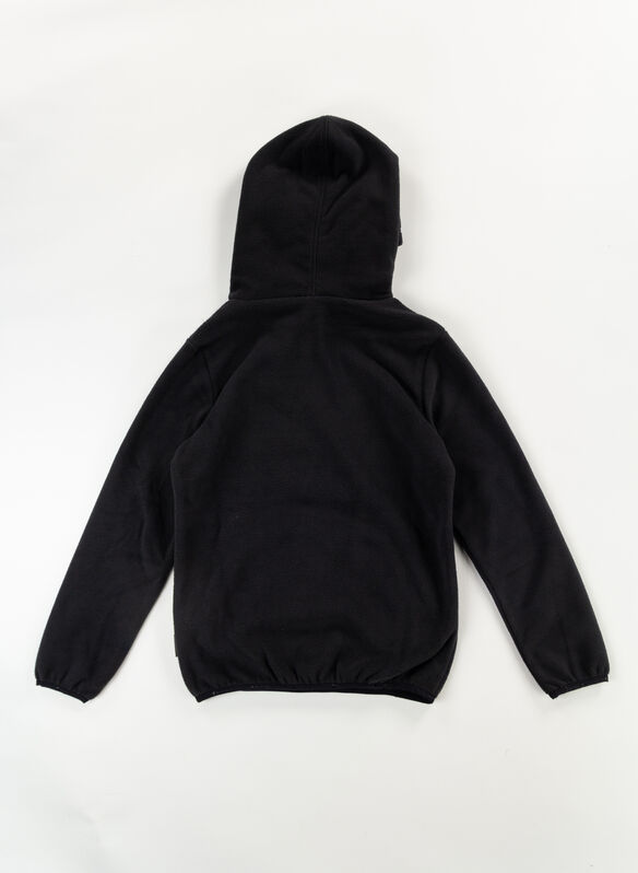 FELPA PILE CON CAPPUCCIO BIG LOGO, KK001 BLK, medium