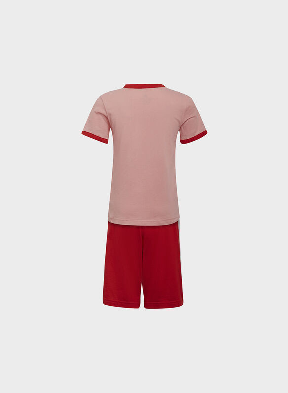 COMPLETO BOS T-SHIRT+SHORT BAMBINA, PINK, medium