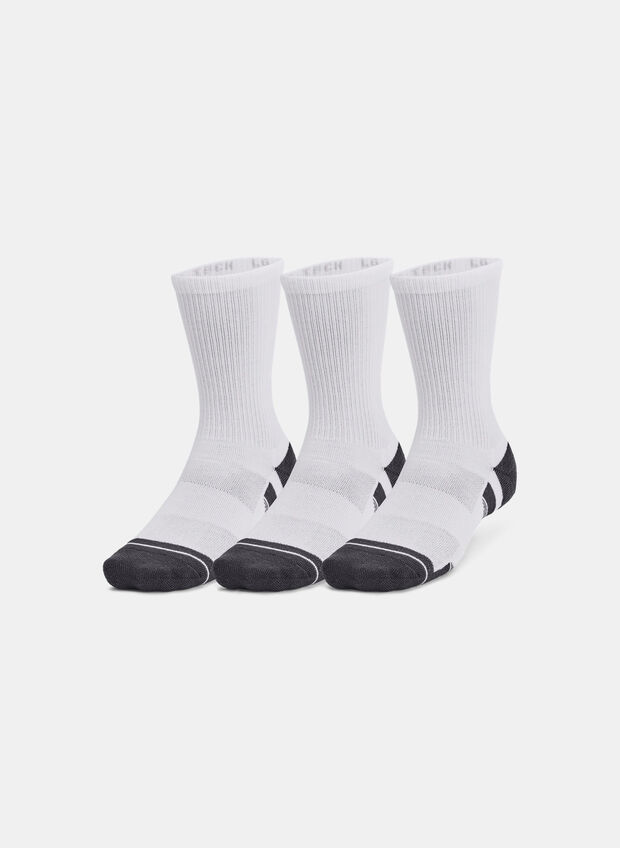 CALZE PERFORMANCE TECH CREW 3 PAIA UNISEX, 0100 WHT, large