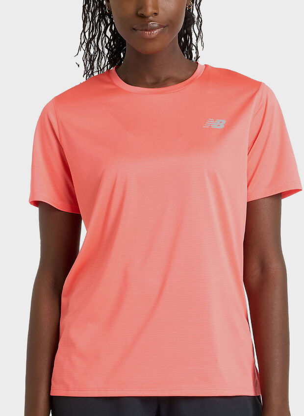 MAGLIA A MANICA CORTA ESSENTIALS, - CORAL, large