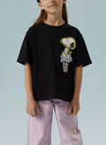 T-SHIRT SNOOPY RAGAZZA, BLACK, thumb