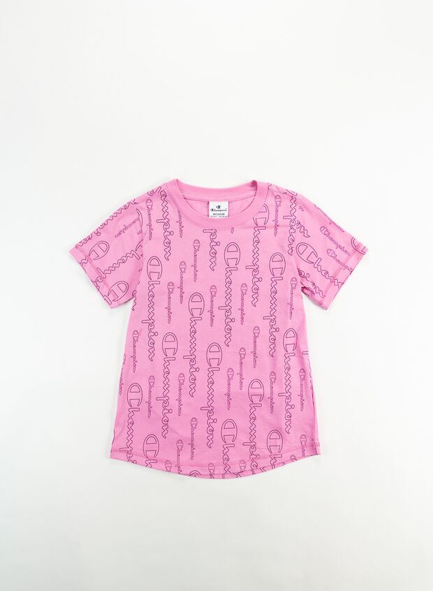 T-SHIRT ALL OVER RAGAZZA, PL041PINK, large