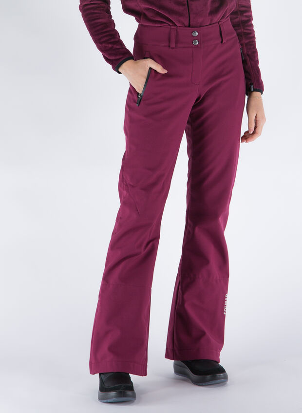 PANTALONE DA SCI IN SOFTSHELL CON ZIP AL FONDO, , large