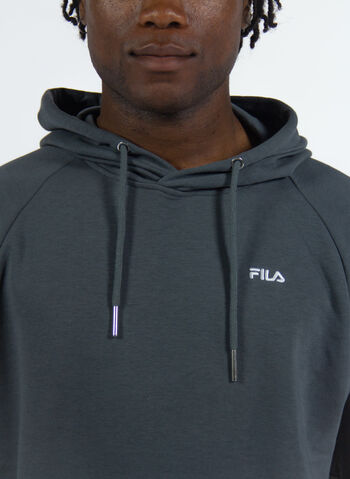 FELPA CON CAPPUCCIO MICRO LOGO RICAMO, , small