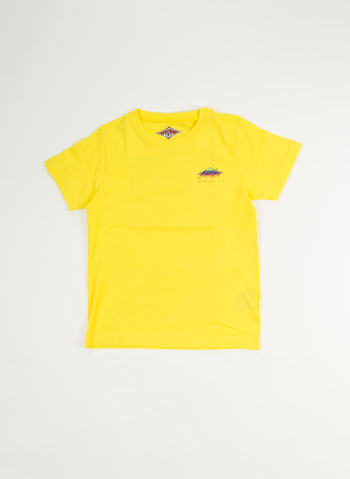T-SHIRT CON LOGO POSTERIORE RAGAZZO, 185A YELLOW, small