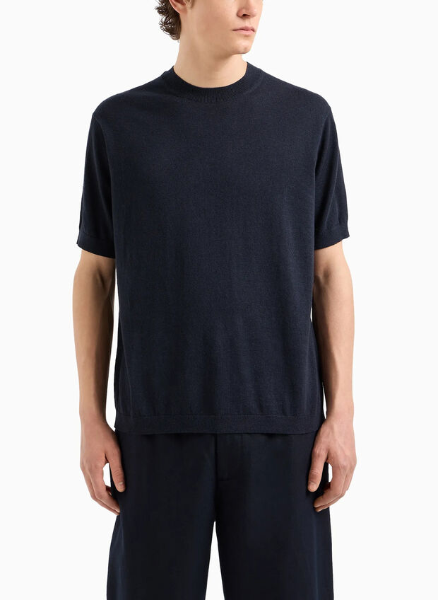 T-SHIRT IN MAGLIA, , large