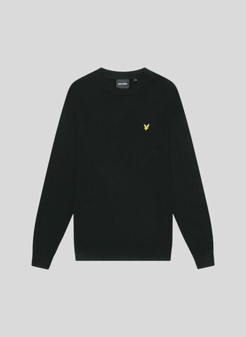 MAGLIONE GIROCOLLO CON LOGO, Z865 BLK, small