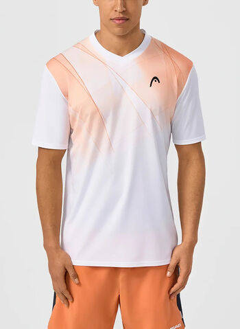 MAGLIA TOP SPIN PADEL-TENNIS, XVCN WHTORANGE, small
