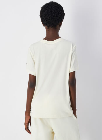 T-SHIRT IN JERSEY CON LOGO TONO SU TONO, , small