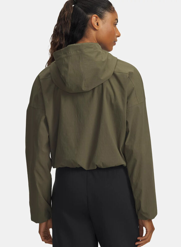 FELPA UA UNSTOPPABLE WOVEN RIPSTOP, 0390 MILI, medium