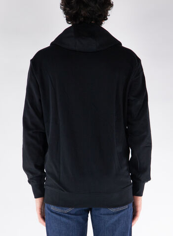 FELPA FULL ZIP CON LOGO, 050 BLK, small