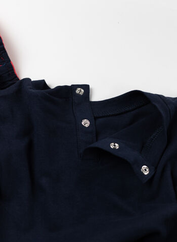 T-SHIRT + SHORTS GRAPHIC BIMBO, BS501 NVYRED, small