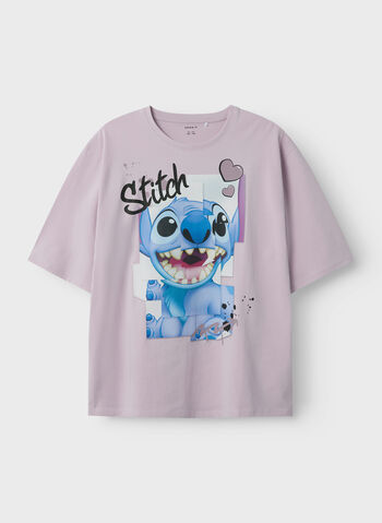 T-SHIRT COSMIC STITCH GRAPHIC RAGAZZA, ORCHID, small