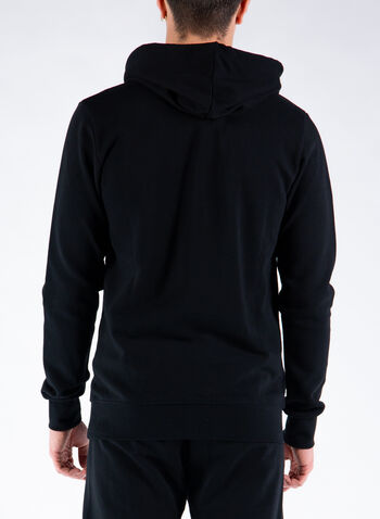 FELPA CAPPUCCIO CHIUSO LOGO, NERO, small