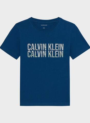 T-SHIRT SEASONAL LOGO RAGAZZO, C3I BLUE, small