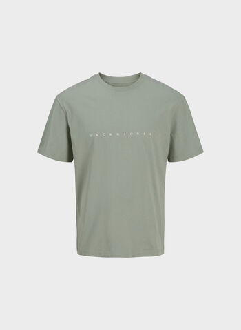 T-SHIRT SHORTSLEEVE LETTERING LOGO, ICEBERG GREEN, small