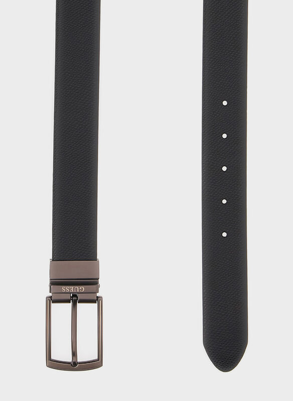 CINTURA VERA PELLE, BLA BLK, medium