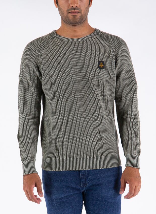 Merek Pullover Verde Militare Uomo | Maglioni Refrigiwear | E Agora